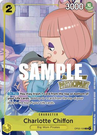Charlotte Chiffon (Offline Regional 2023) [Participant] (OP03-109) - One Piece Promotion Cards