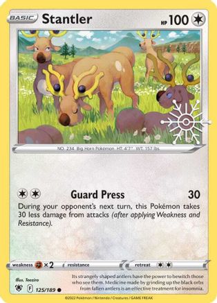 Stantler (125/189) (Calendrier des fêtes) [Épée et Bouclier : Radiance Astrale] 