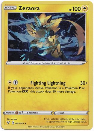 Zeraora - 061/185 (Cosmos Holo) 61 - [Miscellaneous Cards & Products] Holofoil