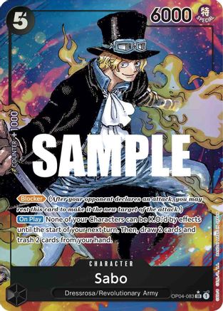 Sabo (Alternate Art) (OP04-083) - Kingdoms of Intrigue