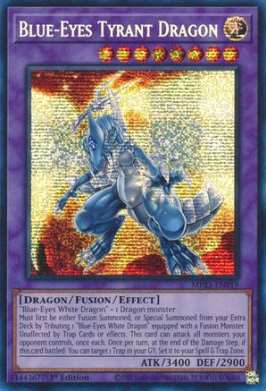 Blue-Eyes Tyrant Dragon (MP23-EN019) - 25th Anniversary Tin: Dueling Heroes Mega Pack 1st Edition