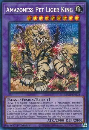 Amazoness Pet Liger King [MP23-EN224] Prismatique Secret Rare 