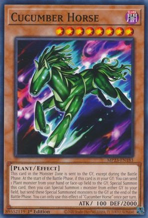 Cucumber Horse (MP23-EN183) - 25th Anniversary Tin: Dueling Heroes Mega Pack 1st Edition