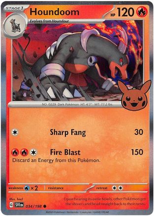 Houndoom 34 - [Trick or Trade BOOster Bundle 2023] Holofoil