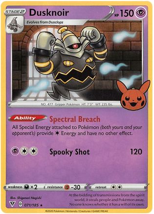 Dusknoir 71 - [Trick or Trade BOOster Bundle 2023] Holofoil