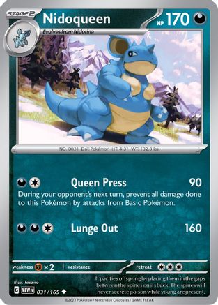 Nidoqueen (031/165) [Écarlate et Violet : 151] 