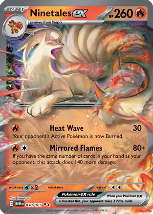 Ninetales ex (038/165) [Écarlate et Violet : 151] 