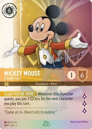 Mickey Mouse - Visage amical (Art alternatif) (18) [Disney100 Promos] 