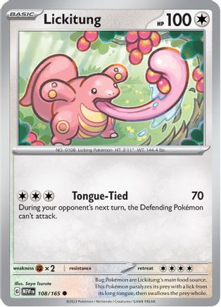 Lickitung (108/165) [Écarlate et Violet : 151] 