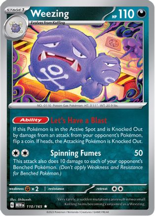 Weezing (110/165) [Écarlate et Violet : 151] 