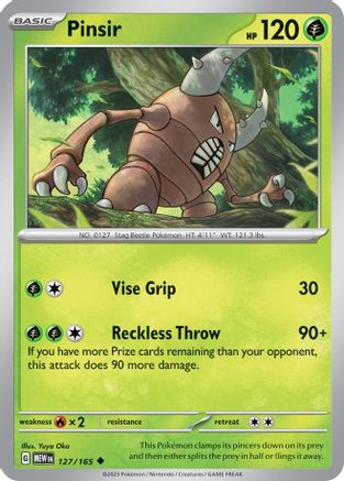 Pinsir (127/165) [Écarlate et Violet : 151] 