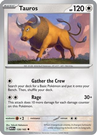 Tauros (128/165) [Écarlate et Violet : 151] 