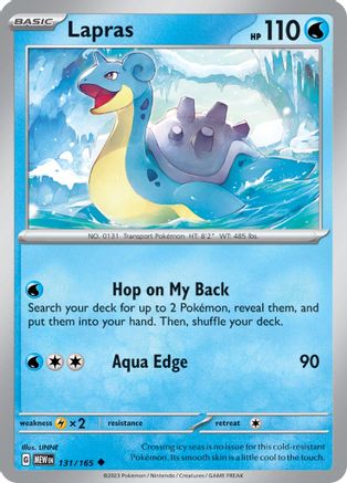 Lapras (131/165) [Écarlate et Violet : 151] 