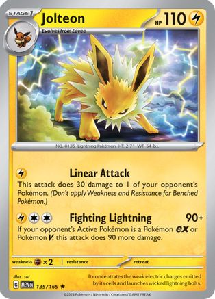 Jolteon (135/165) [Écarlate et Violet : 151] 