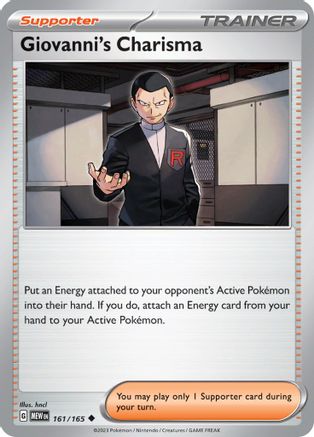 Giovanni's Charisma (161/165) [Scarlet & Violet: 151]