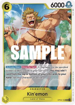 Kin'emon (OP04-102) - Kingdoms of Intrigue