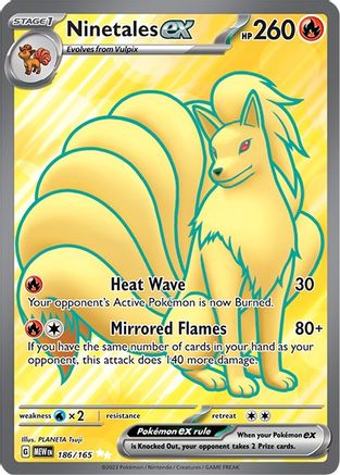 Ninetales ex (186/165) [Écarlate et Violet : 151] 