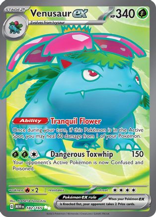 Venusaur ex (182/165) [Écarlate et Violet : 151] 