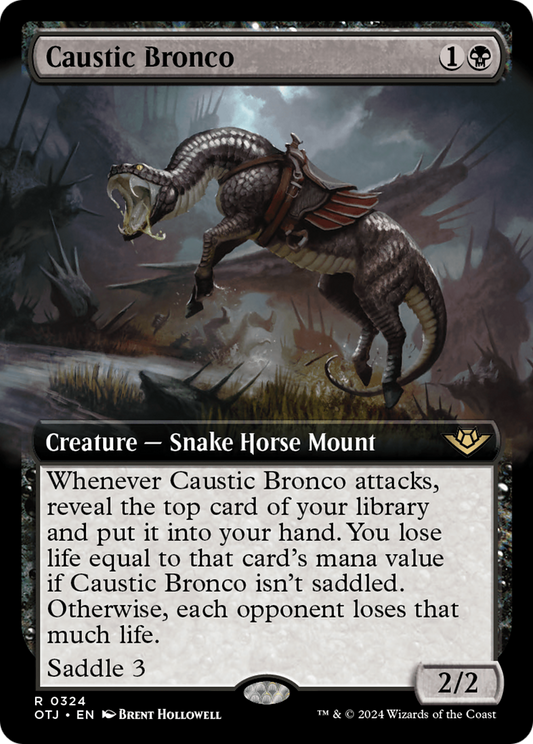Caustic Bronco (OTJ-324) - [Outlaws of Thunder Junction]: (Extended Art) Foil