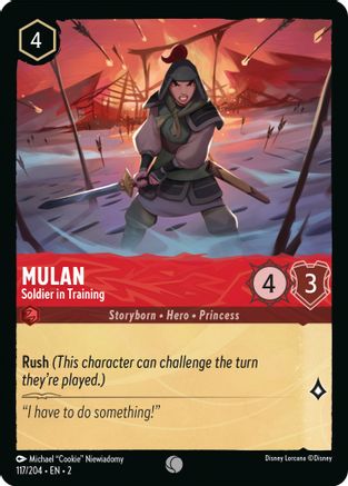 Mulan - Soldier in Training (117/204)  - Rise of the Floodborn