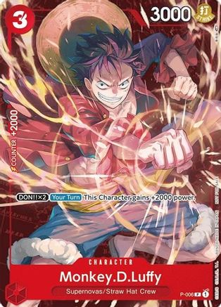 Monkey.D.Luffy (P-006) (Promo au détail) [Cartes promotionnelles One Piece] 