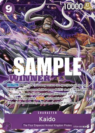 Kaido (Winner Pack Vol. 5) (ST04-003) - One Piece Promotion Cards