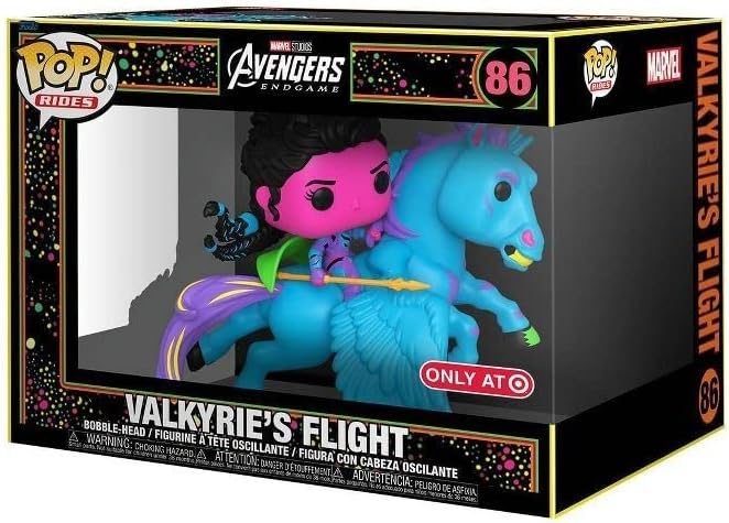 Funko POP! Rides Marvel Endgame Valyrie's Flight #86 [Blacklight] Exclusive