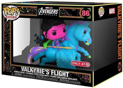 Funko POP! Rides Marvel Endgame Valyrie's Flight #86 [Blacklight] Exclusive