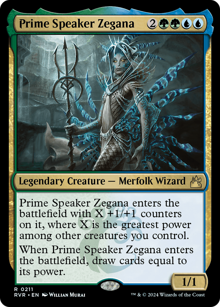 Prime Speaker Zegana (RVR-211) - [Ravnica Remastered] Foil