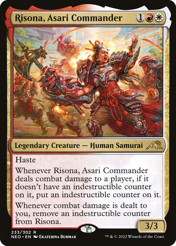 Risona, Asari Commander (NEO-233) - [Kamigawa: Neon Dynasty] Foil