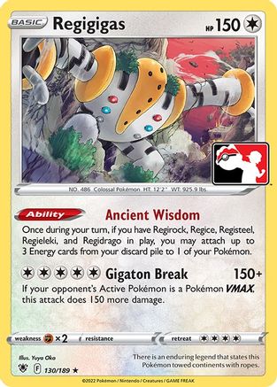 Regigigas 130 - [Prize Pack Series Cards]