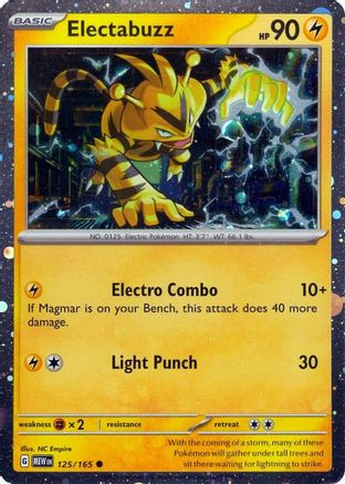 Electabuzz (125/165) (Cosmos Holo) [Cartes diverses] 