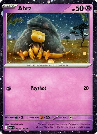 Abra - 063/165 (Cosmos Holo) 63 - [Miscellaneous Cards & Products] Holofoil