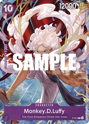 Monkey.D.Luffy (041) (1st Anniversary Tournament) (P-041) - One Piece Promotion Cards