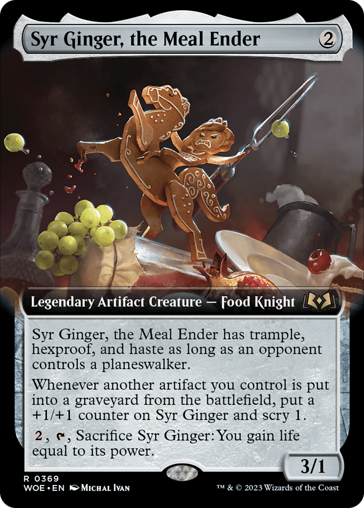 Syr Ginger, the Meal Ender (Extended Art) (WOE-369) - [Wilds of Eldraine]: (Extended Art) Foil