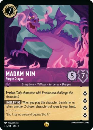 Madame Mim - Dragon Pourpre (47/204) [Rise of the Floodborn] 