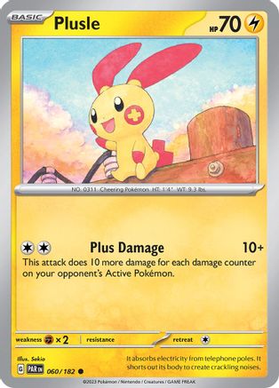 Plusle (060/182) [Écarlate et Violet : Faille paradoxale] 