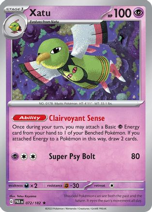 Xatu 72 - [SV04 Paradox Rift] Holofoil