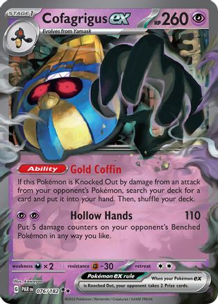 Cofagrigus ex (076/182) [Écarlate et Violet : Faille paradoxale] 