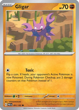 Gligar (091/182) [Écarlate et Violet : Faille paradoxale] 