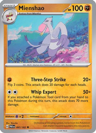 Mienshao (097/182) [Écarlate et Violet : Faille paradoxale] 