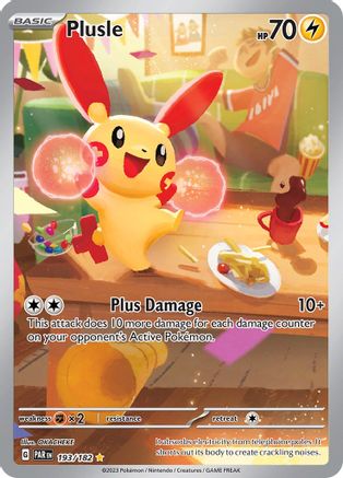 Plusle (193/182) [Écarlate et Violet : Faille paradoxale] 