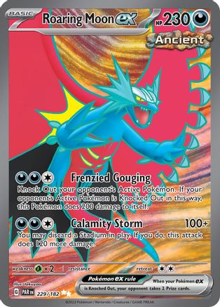Roaring Moon ex (229/182) [Scarlet &amp; Violet: Paradox Rift] 