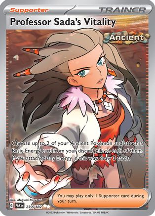 Vitalité du professeur Sada (239/182) [Scarlet &amp; Violet: Paradox Rift] 