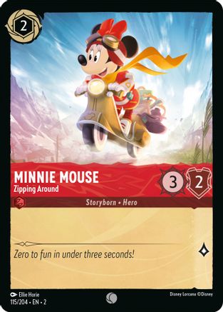 Minnie Mouse - Zipping Around (115/204)  - Rise of the Floodborn