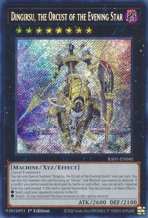 Dingirsu, the Orcust of the Evening Star (Secret Rare) (RA01-EN040) - 25th Anniversary Rarity Collection 1st Edition