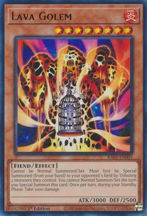 Lava Golem (UR) (RA01-EN001) - 25th Anniversary Rarity Collection 1st Edition