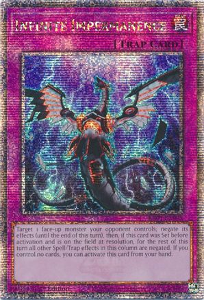 Infinite Impermanence (Quarter Century Secret Rare) (RA01-EN075) - 25th Anniversary Rarity Collection 1st Edition