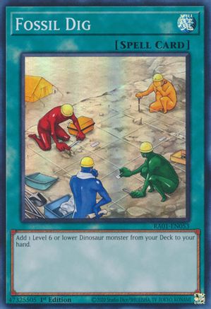 Fossil Dig (RA01-EN053) - 25th Anniversary Rarity Collection 1st Edition