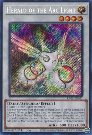 Herald of the Arc Light (Secret Rare) (RA01-EN031) - 25th Anniversary Rarity Collection 1st Edition